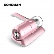 索哈曼（SOHOMAN） C1无线除螨仪家用床上小型手持超声波紫外线杀菌去螨虫除螨机 续航32分钟 C1 樱桃粉